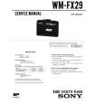 SONY WM-FX29 Manual de Servicio