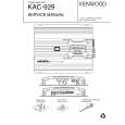 KENWOOD KAC929 Manual de Usuario