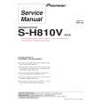 PIONEER S-H810V/SXTW/EW5 Manual de Servicio