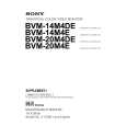 SONY BVM-20M4E Manual de Servicio