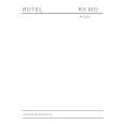 ROTEL RX-603 Manual de Servicio