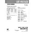 SONY LBTV925CD Manual de Servicio
