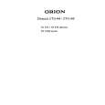 ORION TV3788MONO Manual de Servicio