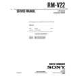 SONY RMV22 Manual de Servicio