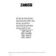 ZANUSSI ZFT165R Manual de Usuario