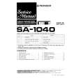 PIONEER SA-1040 Manual de Servicio