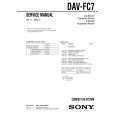 SONY DAV-FC7 Manual de Servicio