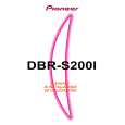 PIONEER DBR-S200I Manual de Usuario