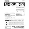 TEAC AG-650 Manual de Usuario