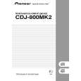 PIONEER CDJ-800MK2/WYSXJ5 Manual de Usuario