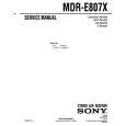 SONY MDRE807X Manual de Servicio