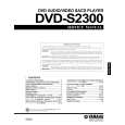 YAMAHA DVD-S2300 Manual de Usuario