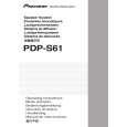 PIONEER PDP-S61/XTW/E5 Manual de Usuario