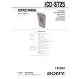 SONY ICDST25 Manual de Servicio