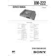 SONY XM222 Manual de Servicio SONY XM222 Manual de Servicio