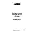 ZANUSSI ZCV562NW Manual de Usuario