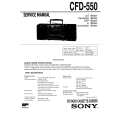 SONY CFD-550 Manual de Servicio