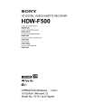 SONY HKDV-501A Manual de Usuario