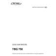 TRICITY BENDIX TBG 750 Manual de Usuario