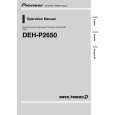 PIONEER DEH-P2650/XN/ES Manual de Usuario