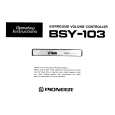 PIONEER BSY-103/ZU Manual de Usuario