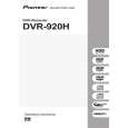PIONEER DVR-920H-S Manual de Usuario