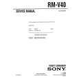 SONY RMV40 Manual de Servicio