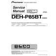 PIONEER DEH-P85BT/XN/EW5 Manual de Servicio
