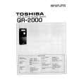 TOSHIBA QR-2000 Manual de Servicio