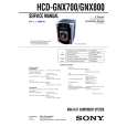 SONY HCD-GNX700 Manual de Servicio