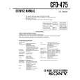 SONY CFD-475 Manual de Servicio