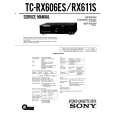 SONY TC-RX606ES Manual de Servicio
