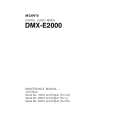 SONY DMX-E2000 Manual de Servicio