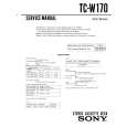 SONY TCW170 Manual de Servicio