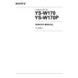 SONY YS-W170 Manual de Servicio