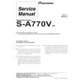 PIONEER S-A770V/XE Manual de Servicio