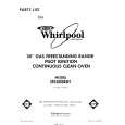 WHIRLPOOL SF3300SRW1 Catálogo de piezas