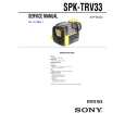 SONY SPKTRV33 Manual de Servicio