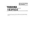 TOSHIBA 163F5DZ Manual de Servicio