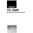 ONKYO TX7520 Manual de Usuario