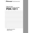 PIONEER PDK-1011/WL Manual de Usuario