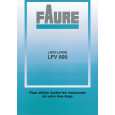FAURE LFV899 Manual de Usuario FAURE LFV899 Manual de Usuario