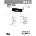SONY CDX80 Manual de Servicio SONY CDX80 Manual de Servicio