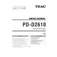 TEAC PD-D2610 Manual de Servicio