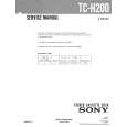 SONY TC-H200 Manual de Servicio
