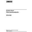 ZANUSSI ZOU682W Manual de Usuario