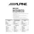 ALPINE MRV-F340 Manual de Usuario