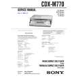 SONY CDXM770 Manual de Servicio SONY CDXM770 Manual de Servicio