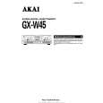 AKAI GX-W45 Manual de Usuario