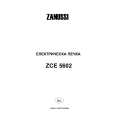 ZANUSSI ZCE5602 Manual de Usuario
